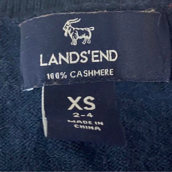 Lands' End Women's Navy blue Crew Neck Sweater size XS Extra Small - Picture 5 of 10